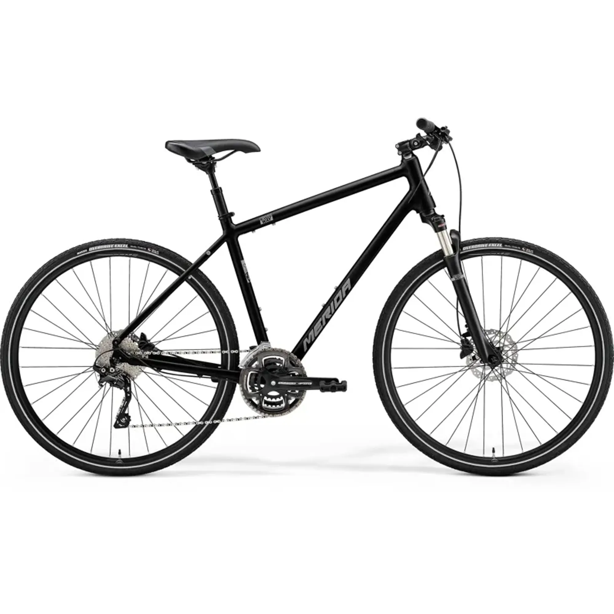 2021 Merida Crossway 300 Hybrid Bike in Black - Main Image