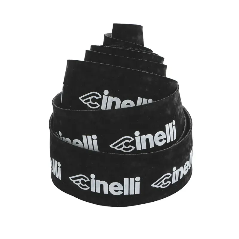 Cinelli Logo Velvet Bar Tape in Black/White