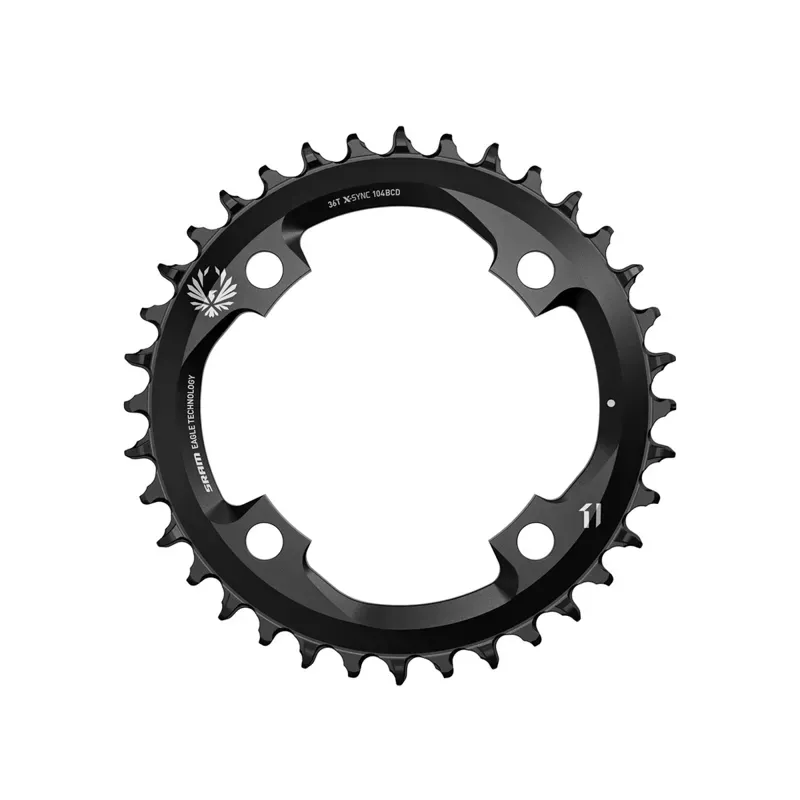 SRAM X-Sync 2 104-bcd 36-tooth 12-speed Chainring in Black
