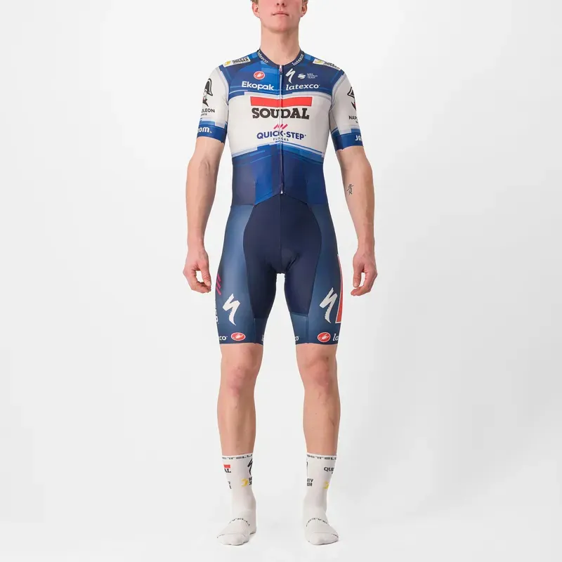 Castelli Soudal Quick-Step Sanremo RC Speed Suit in Blue/White