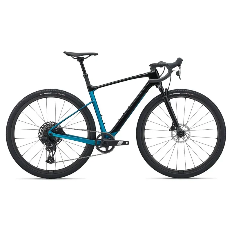 Giant Revolt X Advanced Pro 2 Gravel Bike in Black/Sea Sparkle