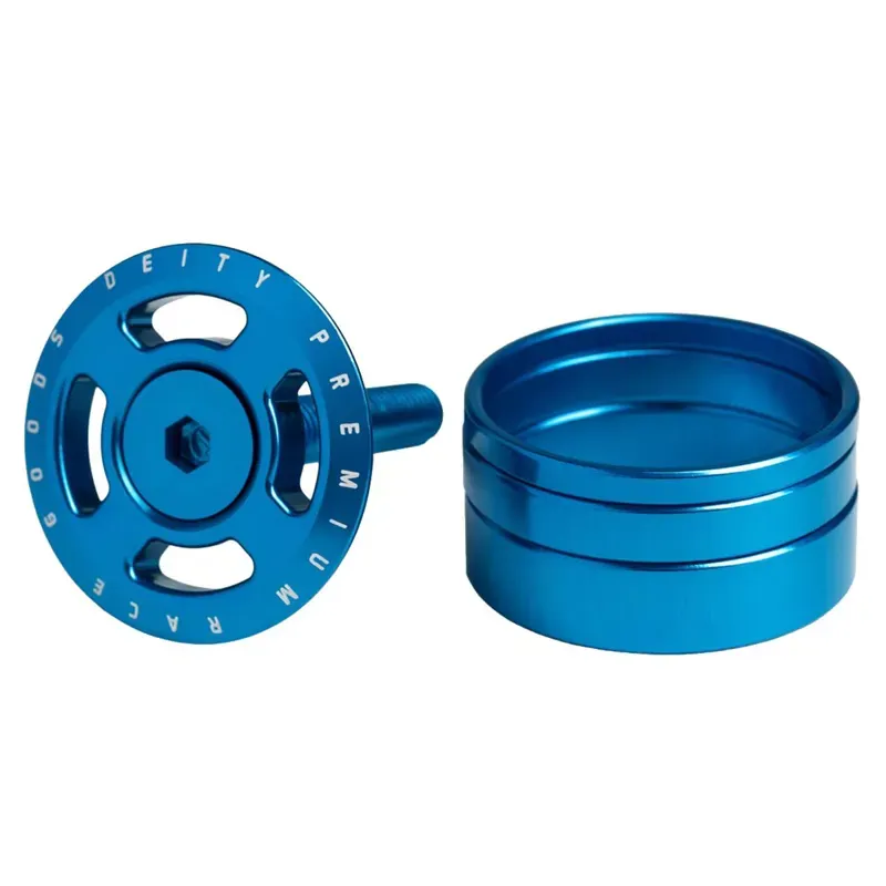 Deity Crosshair Headset Cap Kit in Blue