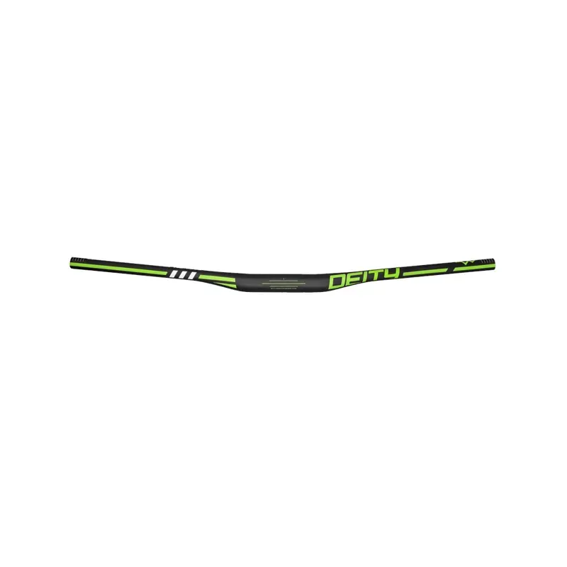 Deity Skywire 15mm Rise x 800mm Carbon Handlebar in Green