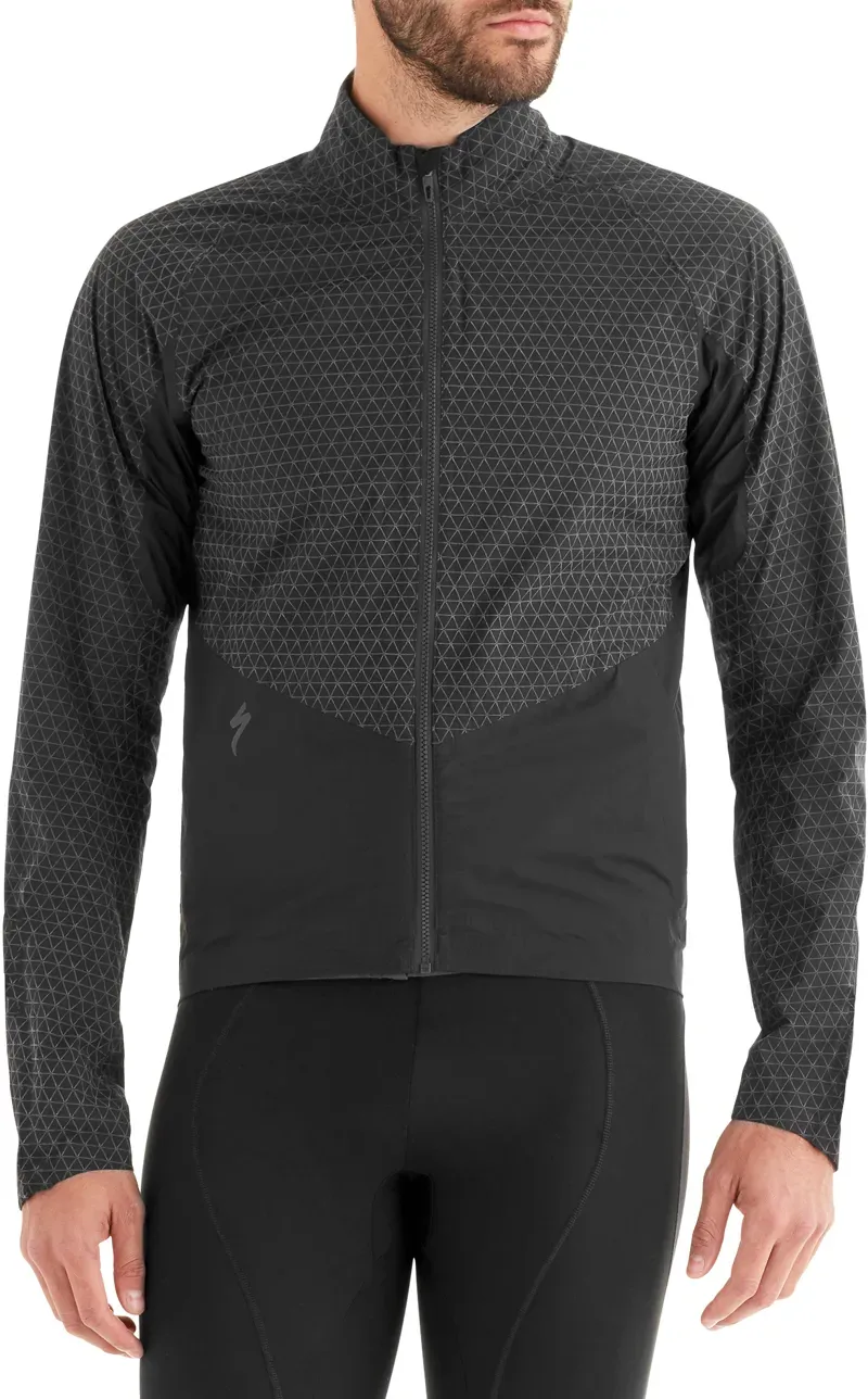 2019 Specialized Deflect Reflect H2O Mens Waterproof Jacket in Black