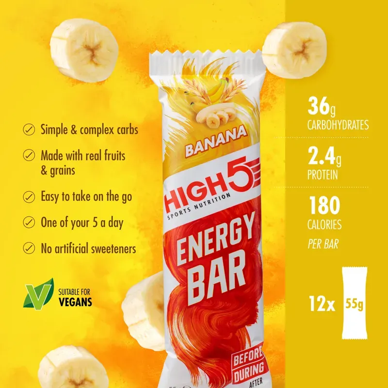 High5 15x Energy Bars in White-1