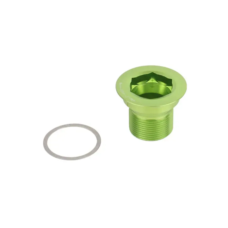 Race Face M18 Non Drive Side Cinch Bolt and Washer in Green