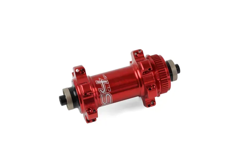 Hope RS4 Straight Pull 24-hole Centre Lock Front Hub in Red