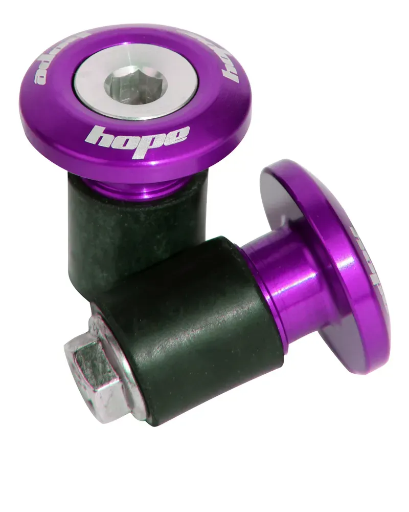 Hope Grip Doctor Handlebar Plugs in Purple