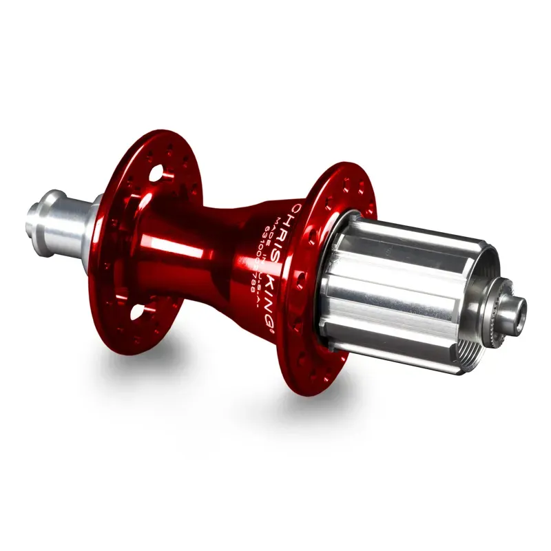 Chris King R45 Shimano 10-speed 24-hole Rear Hub in Red