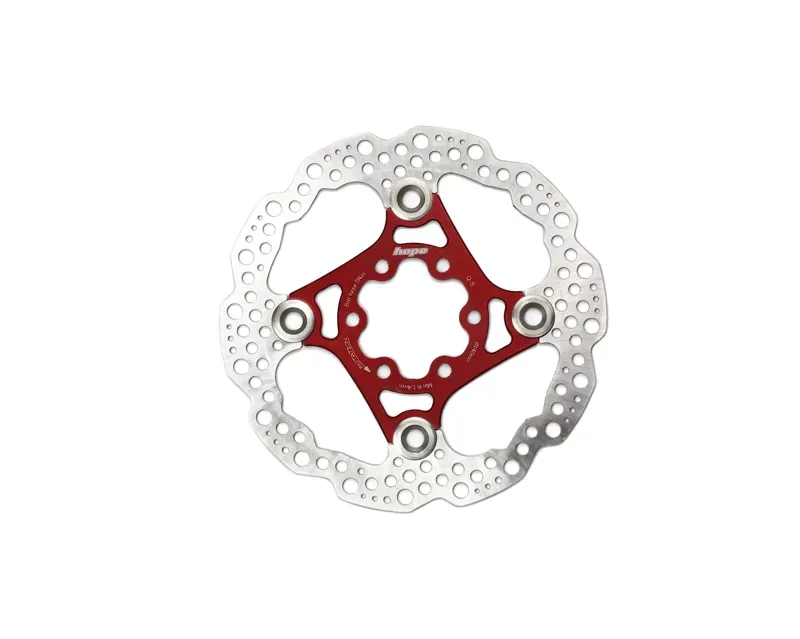 Hope Floating Disc Brake 140mm 6-Bolt Rotor in Red