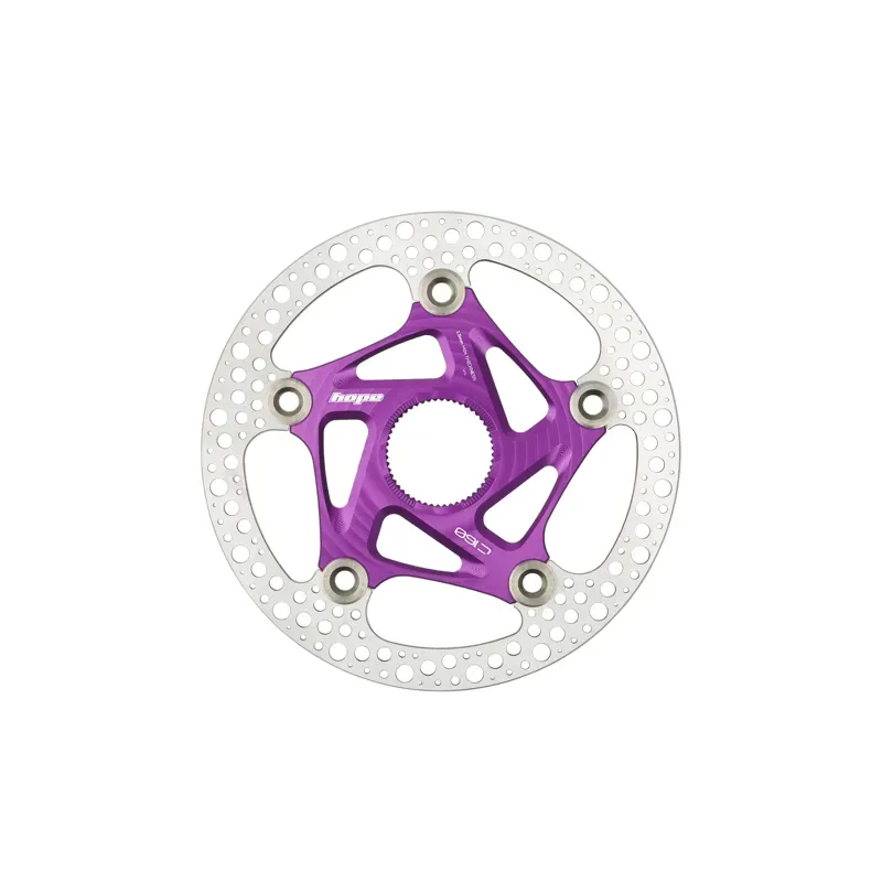 Hope RX 160mm Centre Lock Disc in Purple