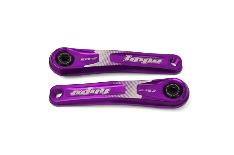 Hope E-Bike 155mm Crankset in Purple