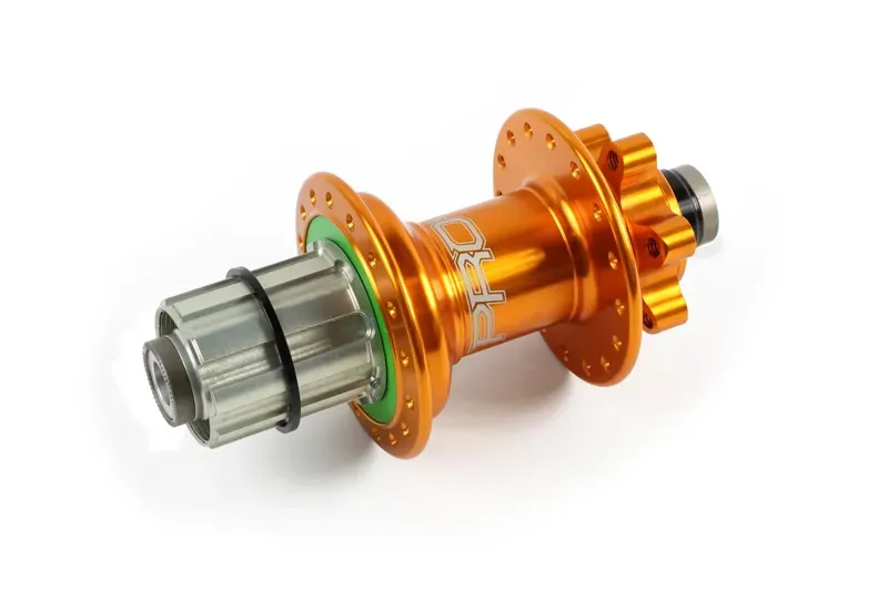 Hope Pro 4 32-hole 157mm Rear Hub in Orange
