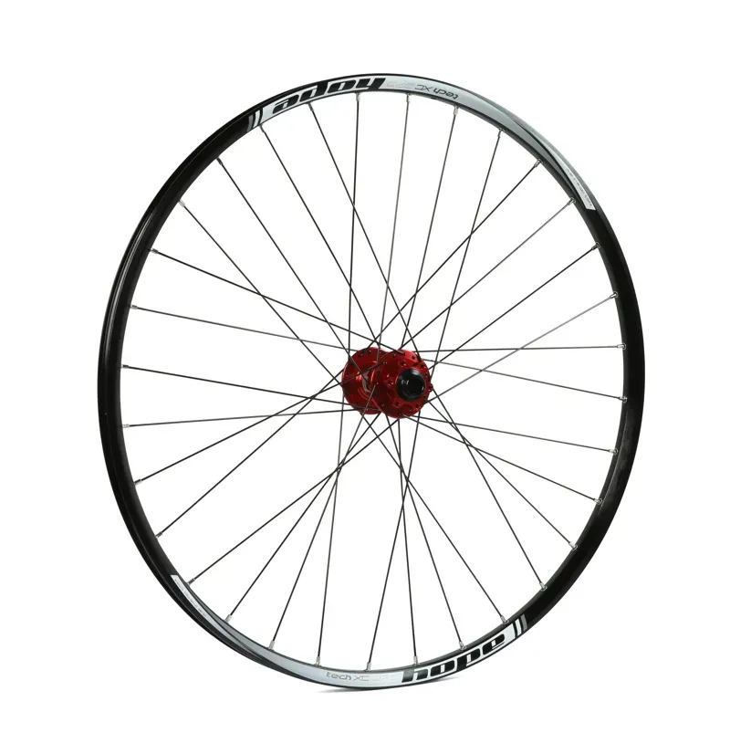 Hope Pro 4 XC 27.5 32H 110mm Front Wheel in Red