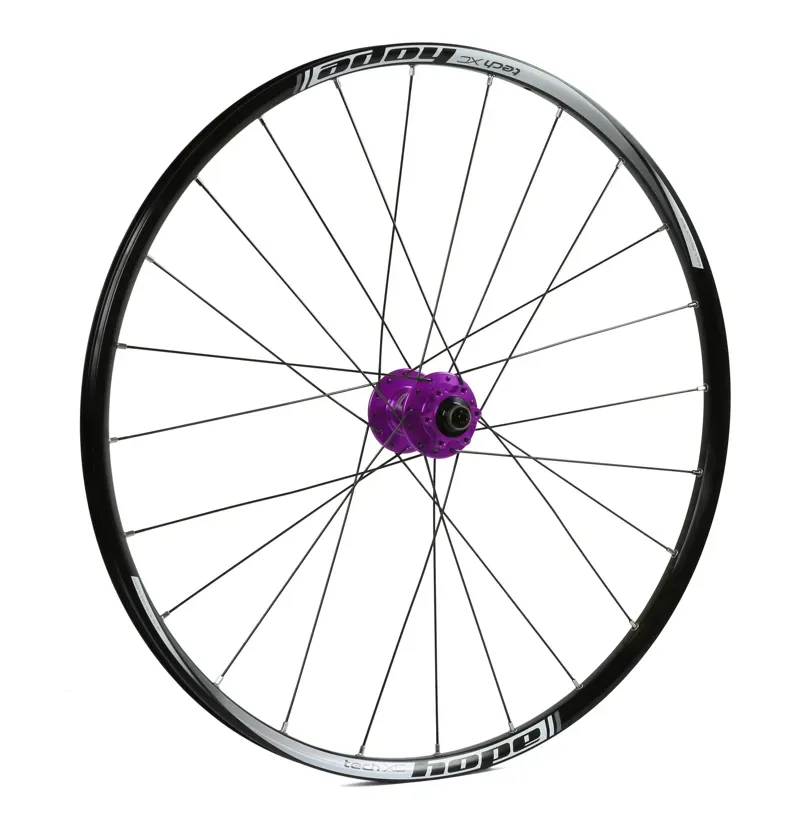 Hope Pro 4 XC 26 24H Front Wheel in Purple