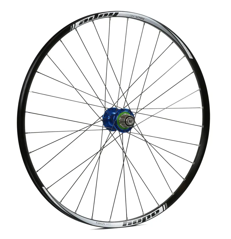 Hope Pro 4 27.5 XC 32H Single Speed Rear Wheel in Blue