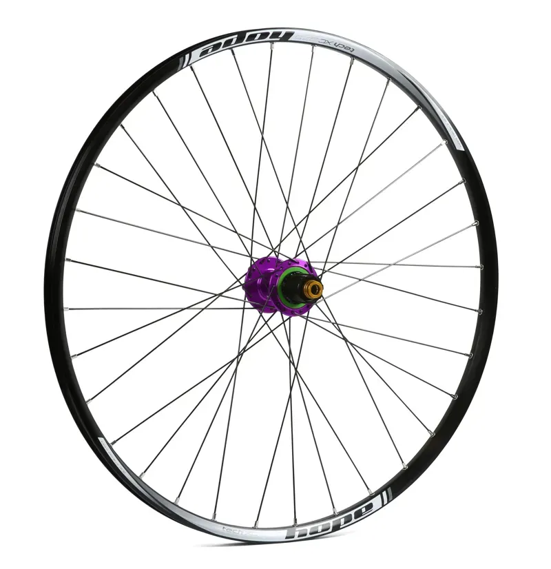 Hope Pro 4 27.5 XC 32H 148mm Rear Wheel in Purple 