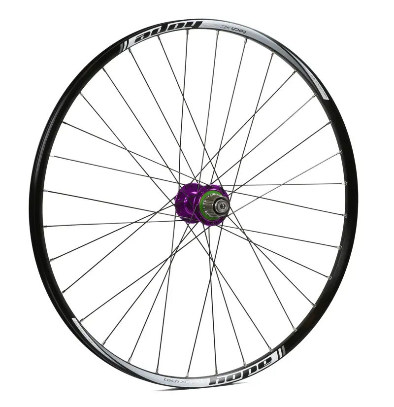 Hope Pro 4 27.5 XC 32H Single Speed Rear Wheel in Purple