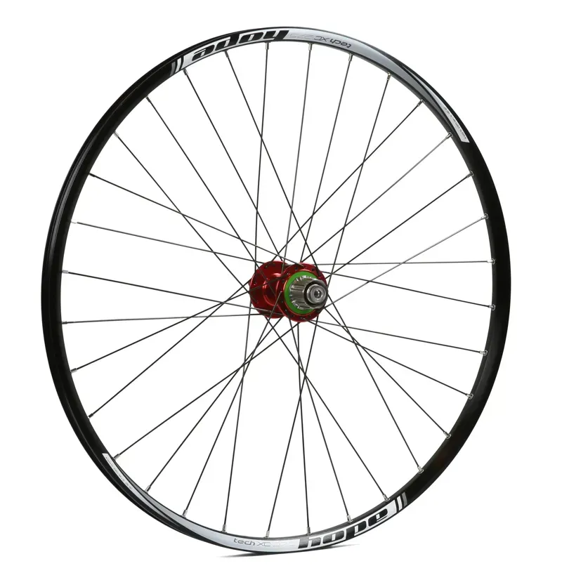 Hope Pro 4 27.5 XC 32H Single Speed Rear Wheel in Red
