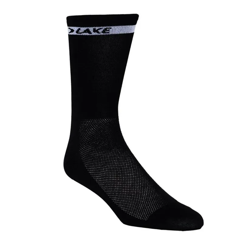 Lake Cycling Socks 6 Cuff in Black 