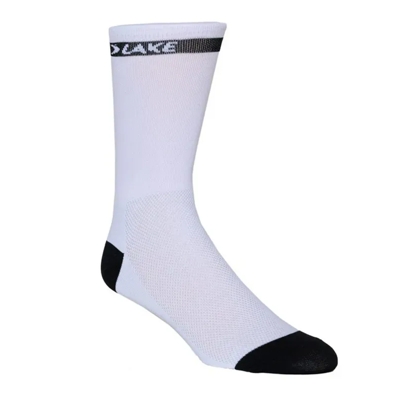 Lake Cycling Socks 6 Cuff in White
