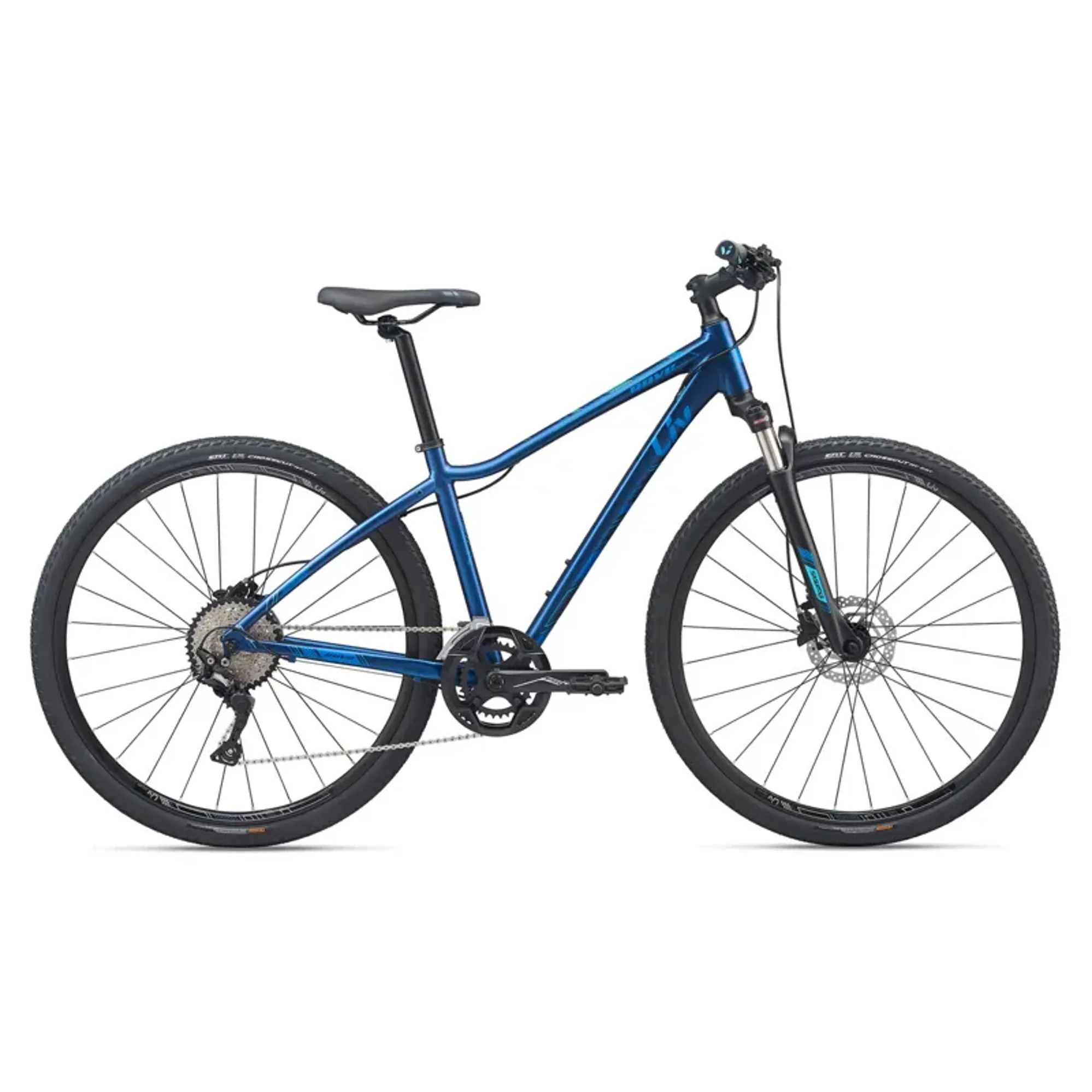 2020 Liv Rove Disc Hybrid Bike in Blue - Main Image