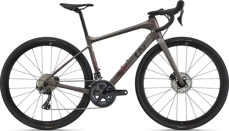 Liv Avail Advanced Pro 2 Carbon Road Bike in Matte Metal/Black