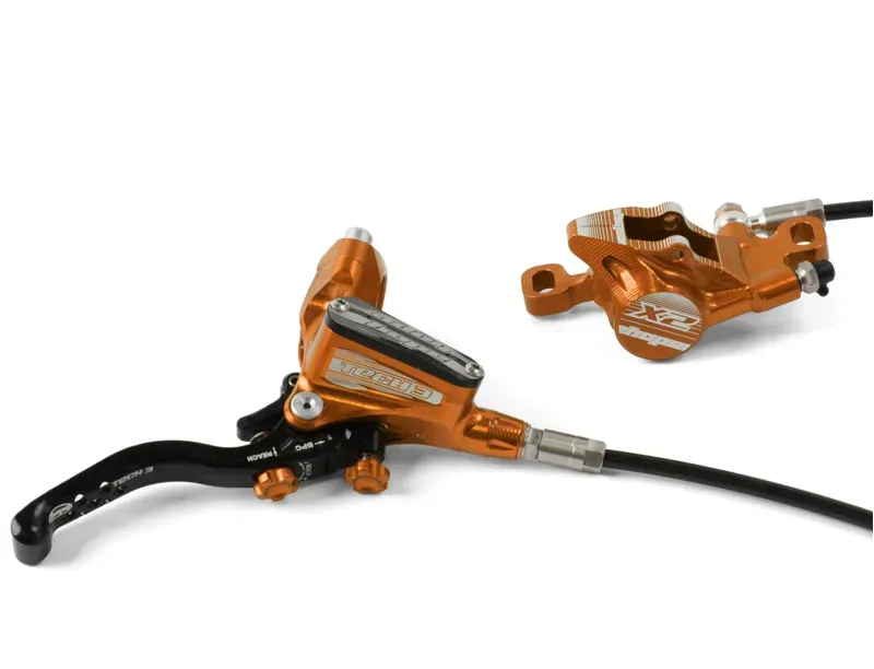Hope Tech 3 X2 Disc Brakes in Orange