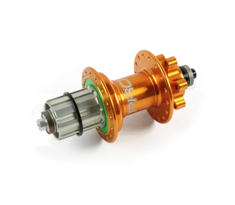 Hope Pro 4 36-hole 135mm 10mm Bolt Rear Hub in Orange