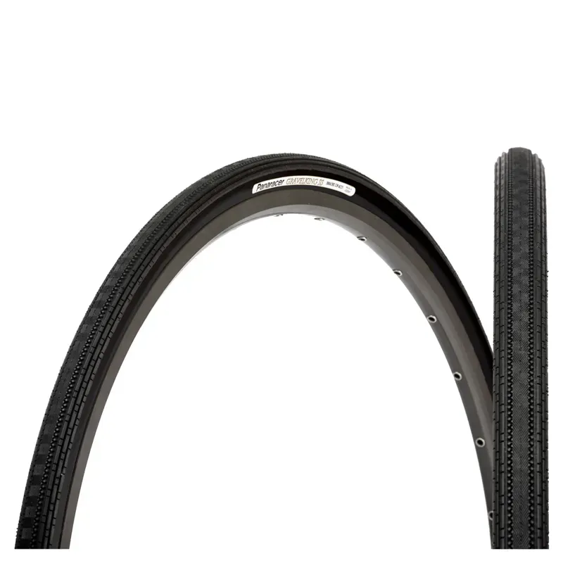 Panaracer Gravelking 700x28c Semi Slick Folding Tyre in Black