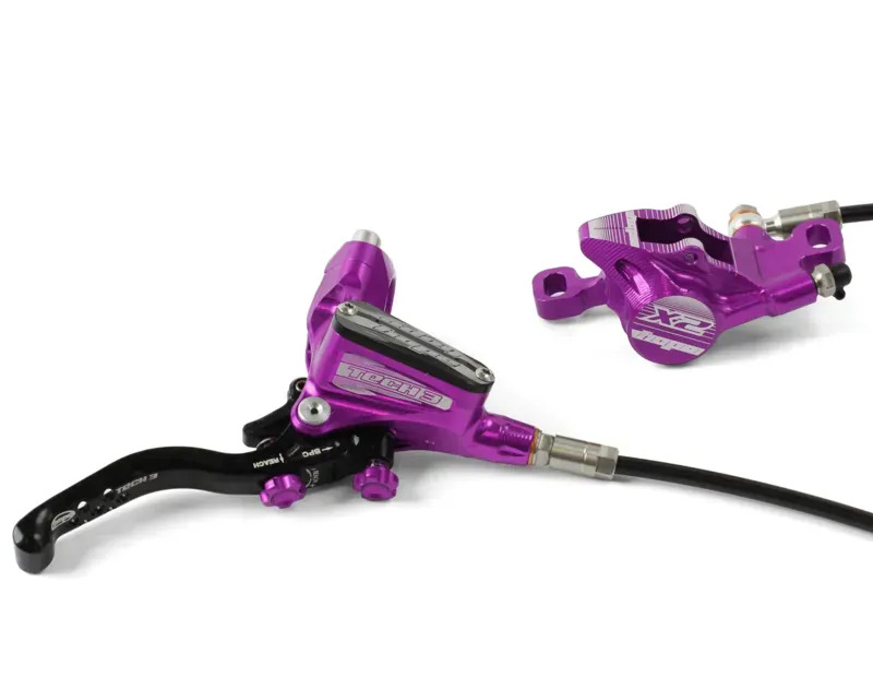 Hope Tech 3 X2 Disc Brakes in Purple