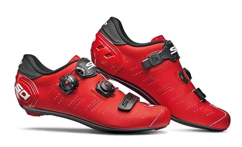 Sidi Ergo 5 Carbon Road Shoes in Red