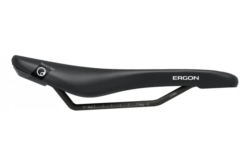 Ergon SR Sport Gel Women's Road Cycling Saddle in Black-2