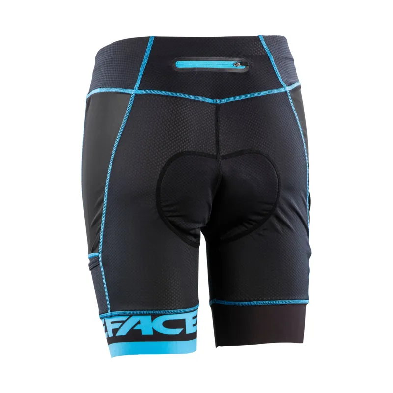 Race Face Stash Womens Medium Liner Shorts in Stealth-1