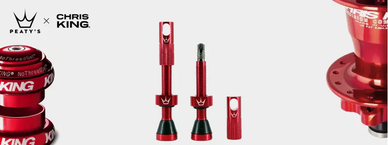 Peaty's Tubeless Valves - Pair Red 1 pair 60mm-4
