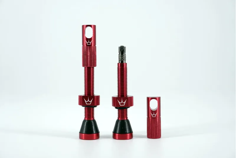 Peaty's Tubeless Valves - Pair Red 1 pair 60mm