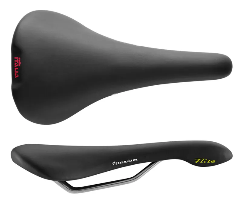 Selle Italia Flite 1990 Titanium Saddle in Black-1