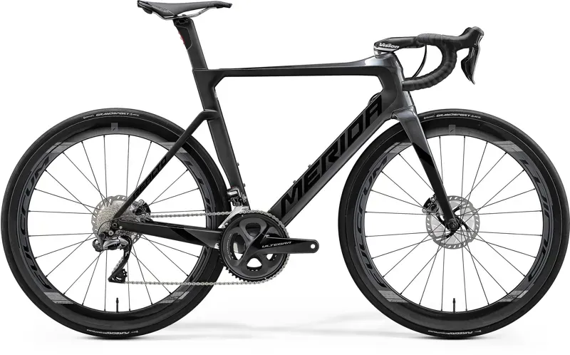 2021 Merida Reacto Disc 8000-E Road Bike in Grey