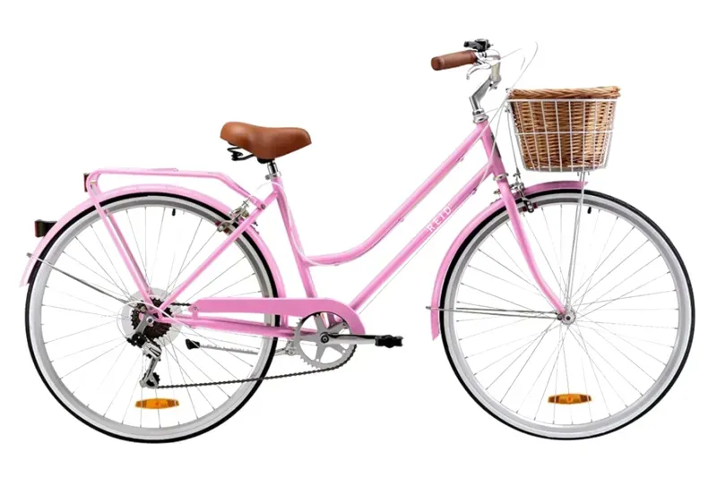 Reid Ladies Classic 7-Speed Vintage Shopper Bike in Pink