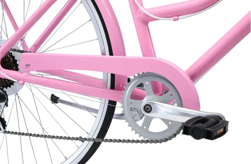 Reid Ladies Classic 7-Speed Vintage Shopper Bike in Pink-2