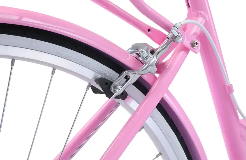 Reid Ladies Classic 7-Speed Vintage Shopper Bike in Pink-4
