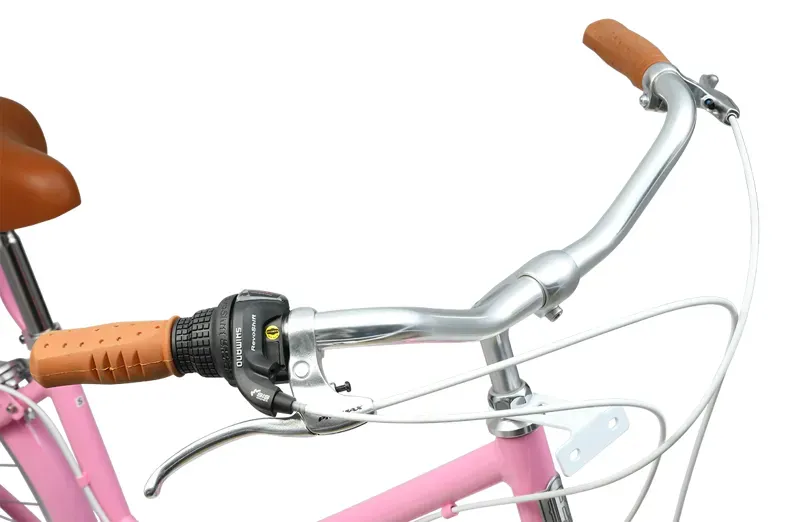 Reid Ladies Classic 7-Speed Vintage Shopper Bike in Pink-5