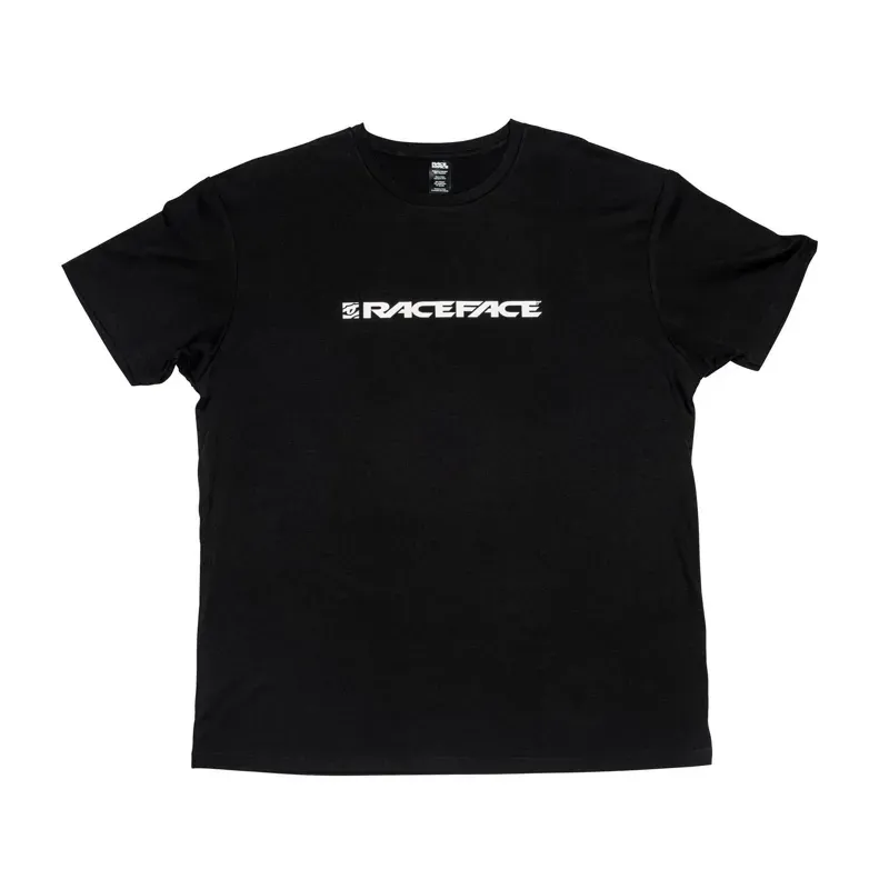 Race Face Classic Logo Short Sleeve T Shirt in Black 