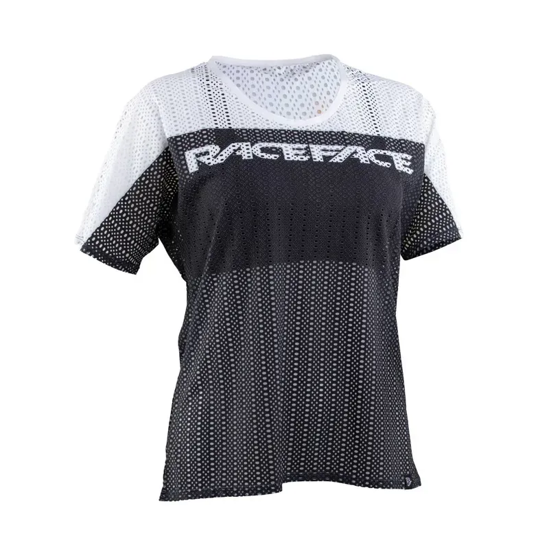 Race Face Maya Womens Short Sleeve Mesh Jersey in White 
