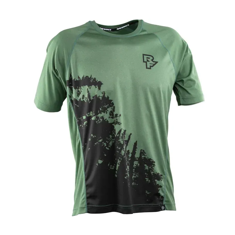 Race Face Trigger Short Sleeve Jersey in Green