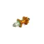 Hope Pro 4 32H 135mm Quick Release Rear Hub in Orange