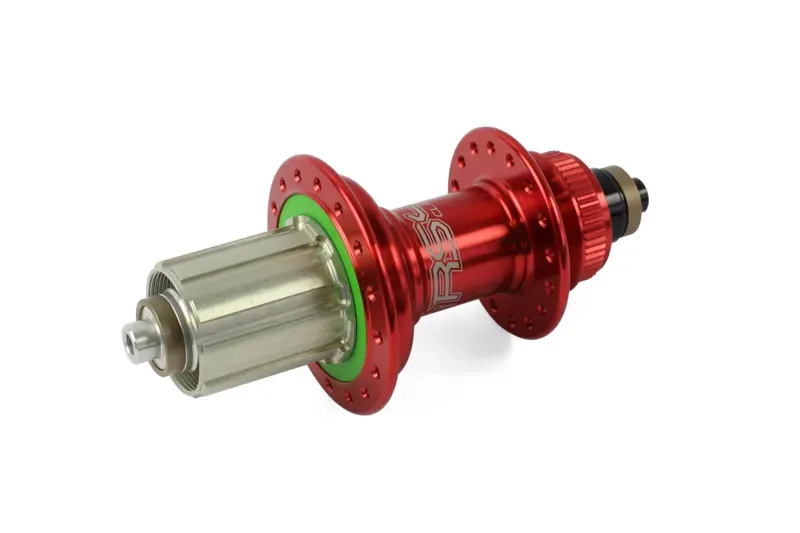 Hope RS4 Centre Lock 28-hole Quick Release Rear Hub in Red