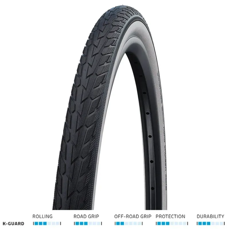 Schwalbe Road Cruiser 27.5x1.4-inch Clincher Tire in Black-1