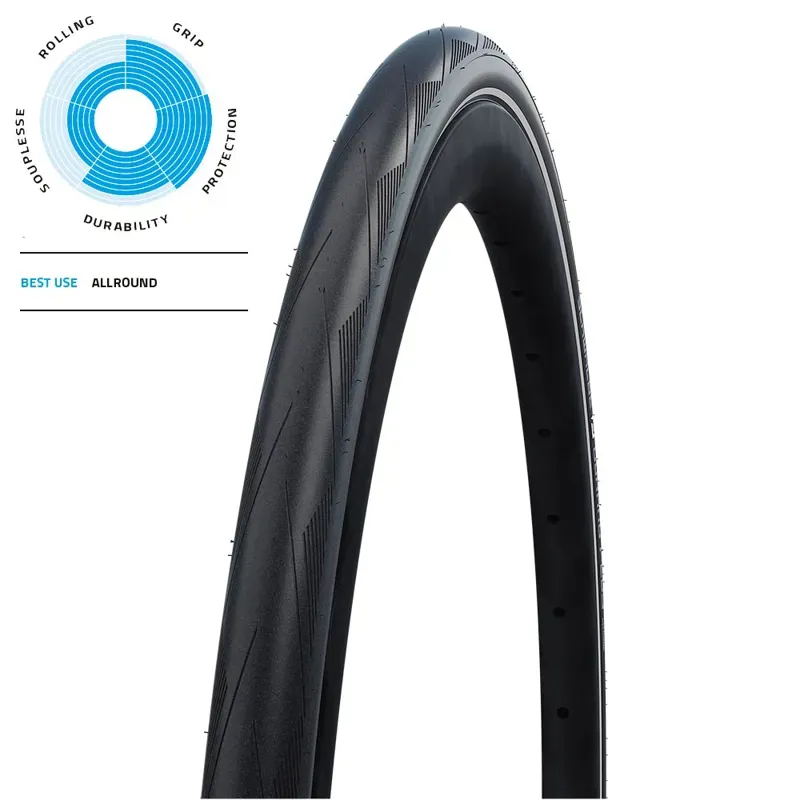 Schwalbe Durano Plus 700x28c Folding Performance Tire in Black