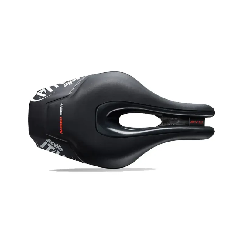 Selle Italia Iron Evo ti316 Superflow Saddle High Density in Black